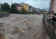Samsun'da şiddetli yağış etkili oldu
