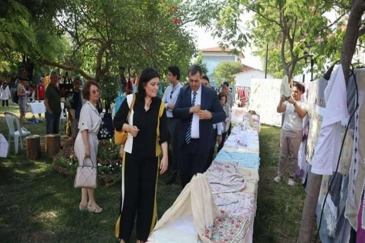 Dalaman'da el emeği ürünler görücüye çıktı haberinin görseli
