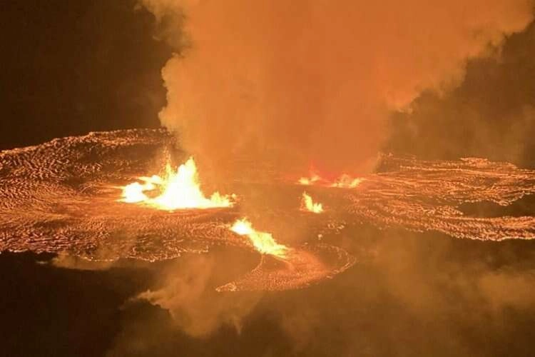 Hawaii'deki Kilauea Yanardağı'nda patlama haberinin görseli
