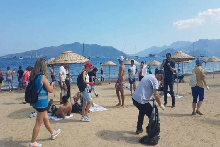 Marmaris halk plajları sezona hazırlandı