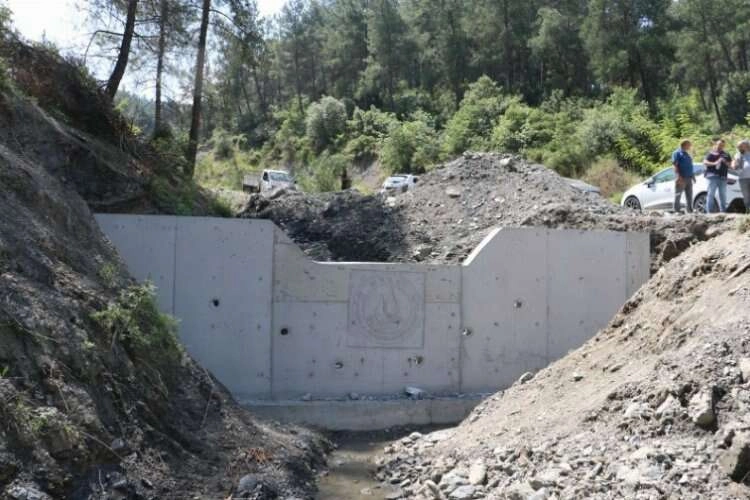 Bozköy Deresi'nde tersip bendi imalatları başladı haberinin görseli
