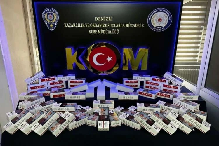 Kaçak ürünleri satamadan yakalandılar haberinin görseli
