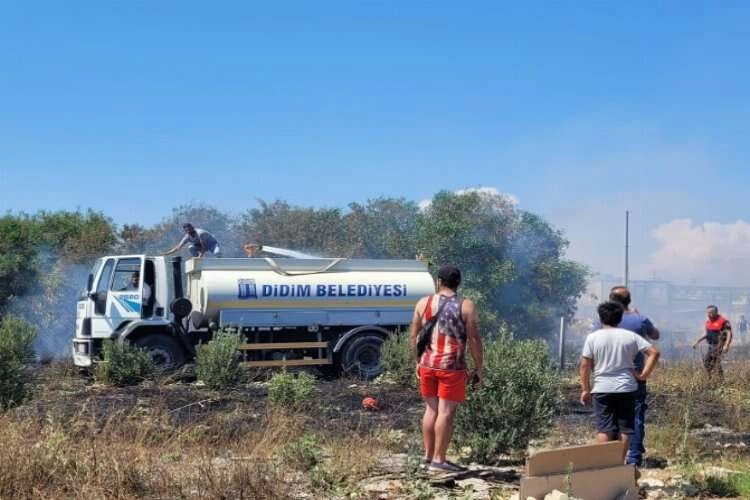 Didim’de Küçük Sanayi Sitesi'nde yangın paniği haberinin görseli