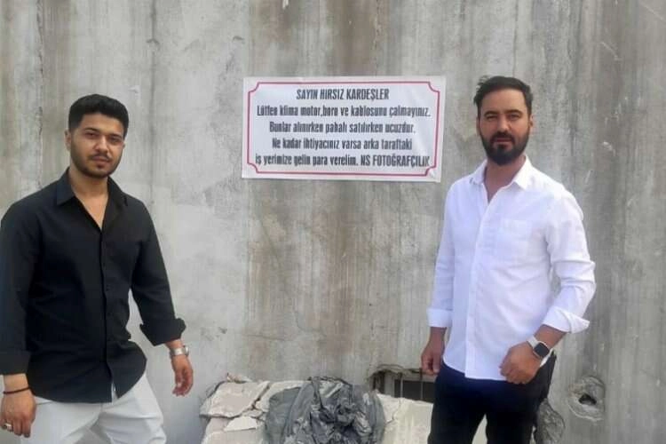 Esnaf, duvar yazısıyla hırsızları uyardı haberinin görseli