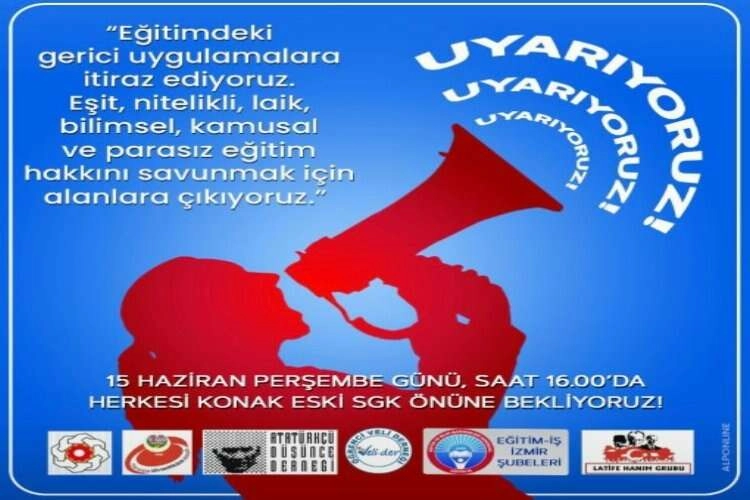 Eğitim örgütleri alanlara çıkıyor haberinin görseli
