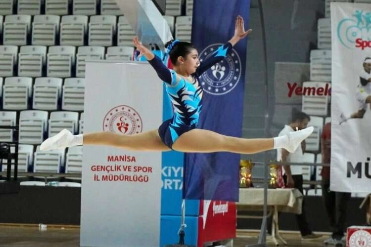 Manisa’da cimnastik şampiyonası tamamlandı haberinin görseli