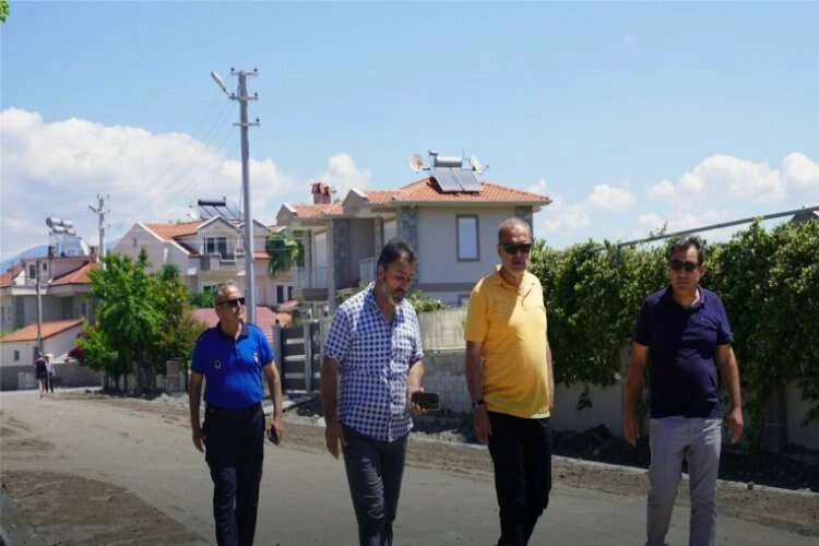 Dalyan'ın sokakları YİKOB desteğiyle yenilendi