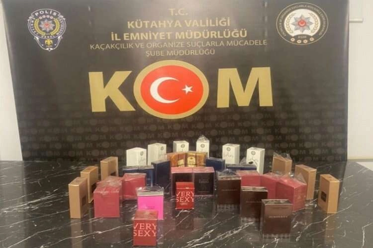 Kütahya'da çok sayıda kaçak parfüm ele geçirildi