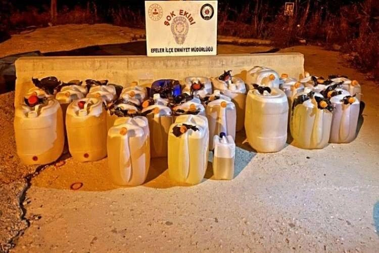 Aydın'da yarım ton kaçak akaryakıt ele geçirildi haberinin görseli
