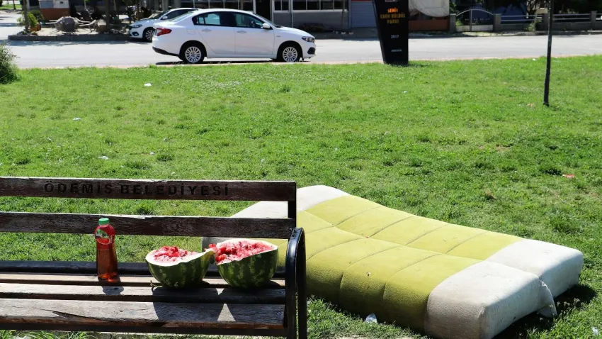 Ödemiş parkına zarar verildi