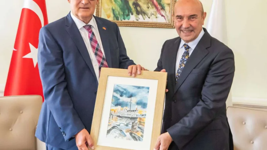 Tunç Soyer ve Almanya'nın İzmir Başkonsolosu Detlev Wolter