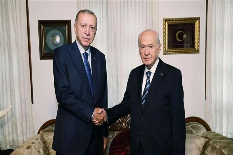 Cumhurbaşkanı Erdoğan, MHP lideri Bahçeli ile görüştü haberinin görseli