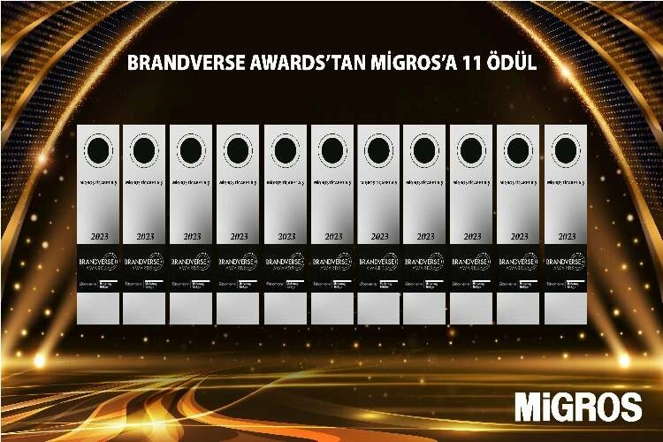 Migros'a Brandverse Awards’ten 11 ödül haberinin görseli