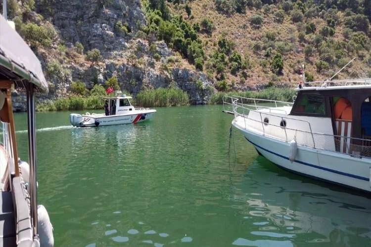 Dalyan'da jet skiyle gezen tatilciye idari işlem uygulandı haberinin görseli