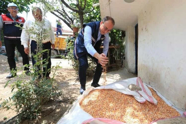 Denizli selden etkilenen mahallelere desteğini sürdürüyor haberinin görseli