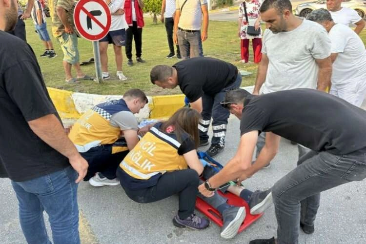 Aydın Kuşadası’nda motosiklet kazası haberinin görseli