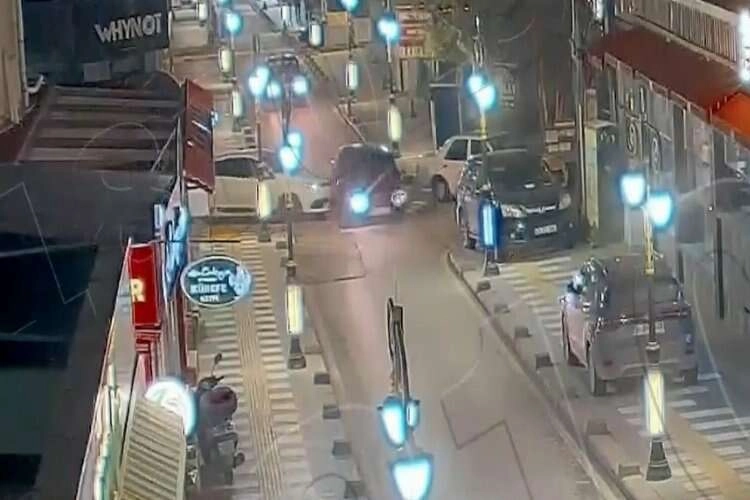 Kütahya'da trafik kazaları güvenlik kameralarında haberinin görseli