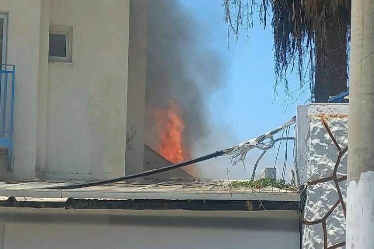Muğla'da bir otelde yangın çıktı haberinin görseli