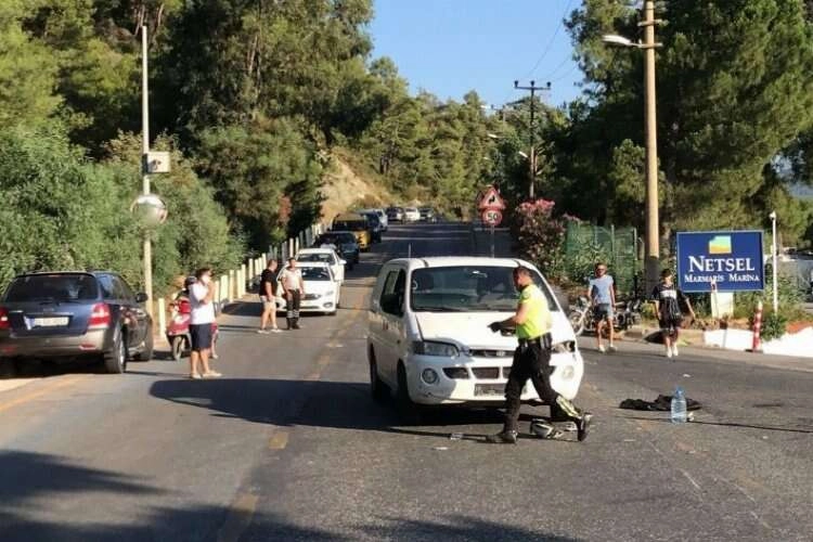 Muğla'da kaza! Motosiklet ile minibüs çarpıştı haberinin görseli