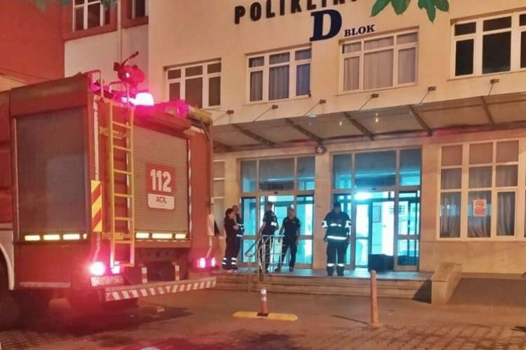 Aydın'da üniversite hastanesinde yangın çıktı haberinin görseli