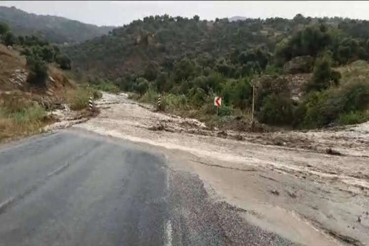 Aydın Çine'de sel meydana geldi haberinin görseli