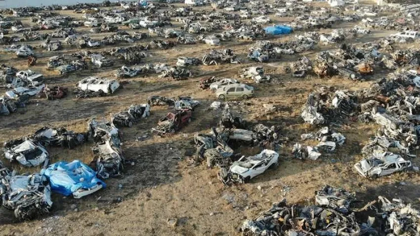 Hatay'da enkazdan çıkarılan araçların akıbeti belli oldu