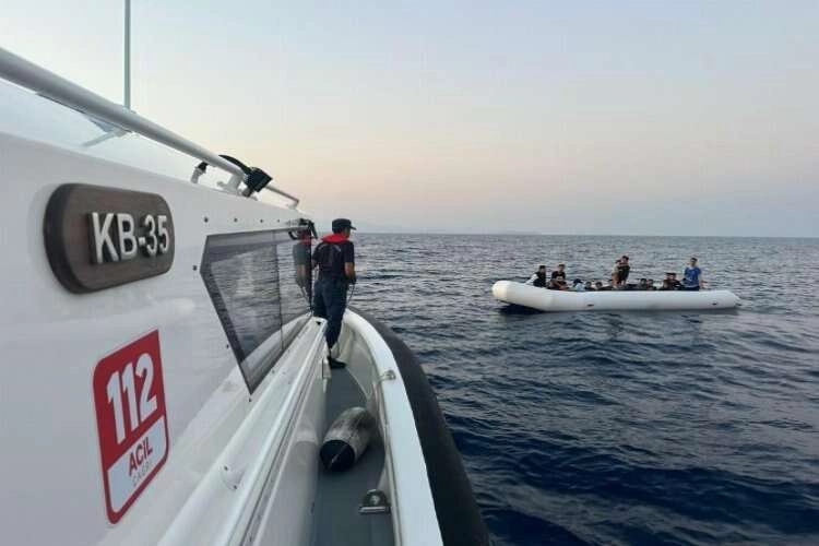 Bodrum'da düzensiz göçmenler kurtarıldı haberinin görseli