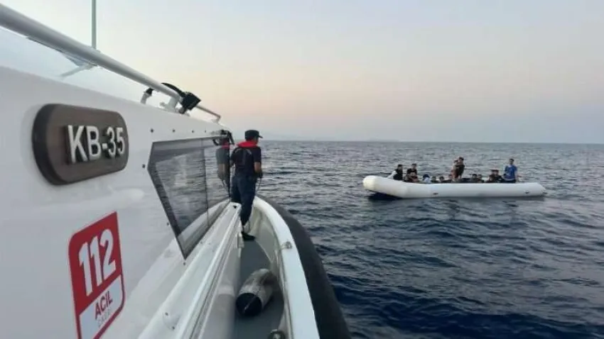 Bodrum'da düzensiz göçmenler kurtarıldı haberinin görseli