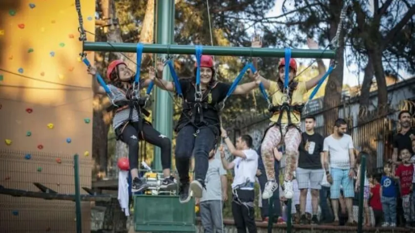 Konak'ta Macera Parkı yaza hazır