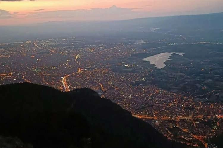 Denizli'deki Bağbaşı Yaylası'ndan gece manzarası haberinin görseli