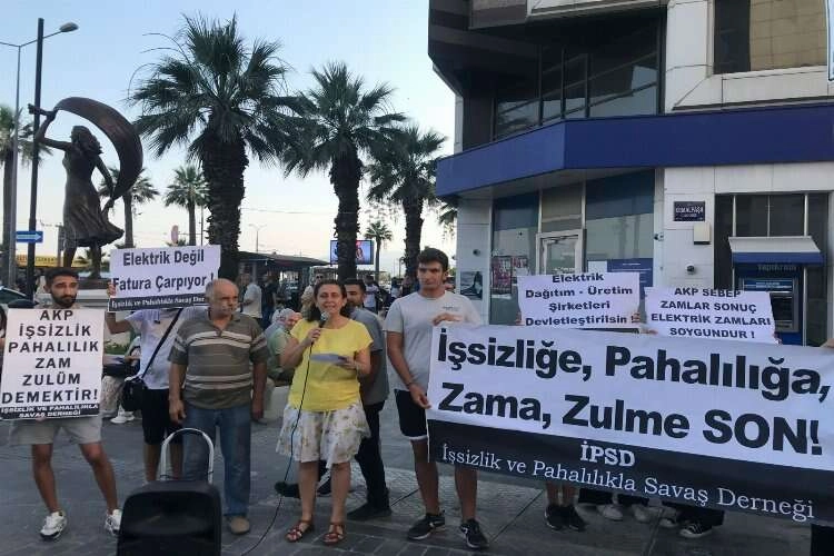 İPSD İzmir'den hükümetin zam oyunlarına karşı protesto