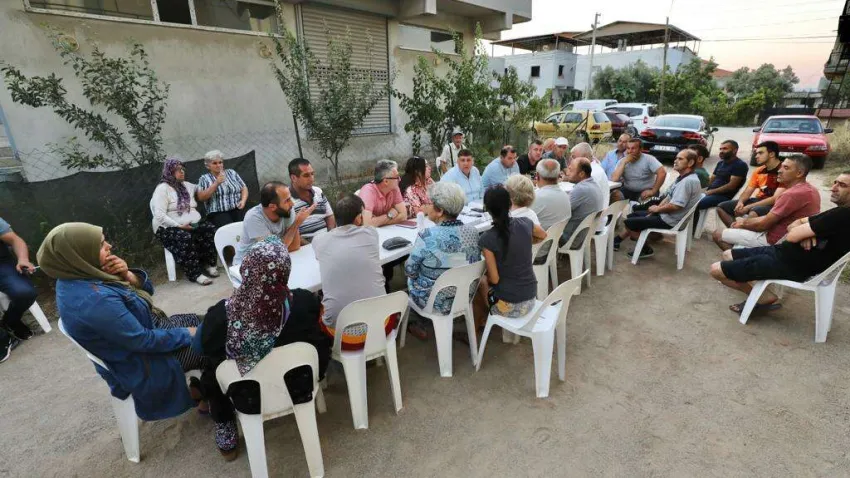 Başkan V. Özkan Sahaya İndi