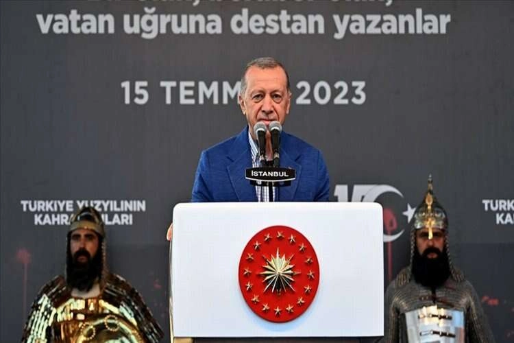Erdoğan: 15 Temmuz'un unutulmasına izin vermeyeceğiz haberinin görseli