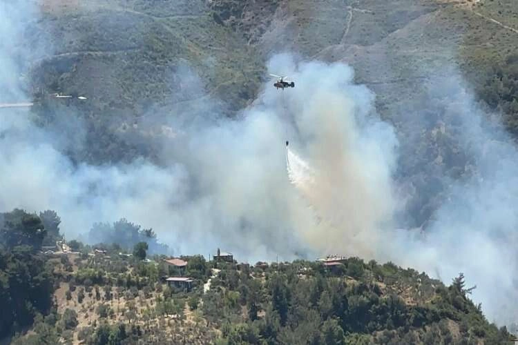 Hatay’da korkutan orman yangını! haberinin görseli