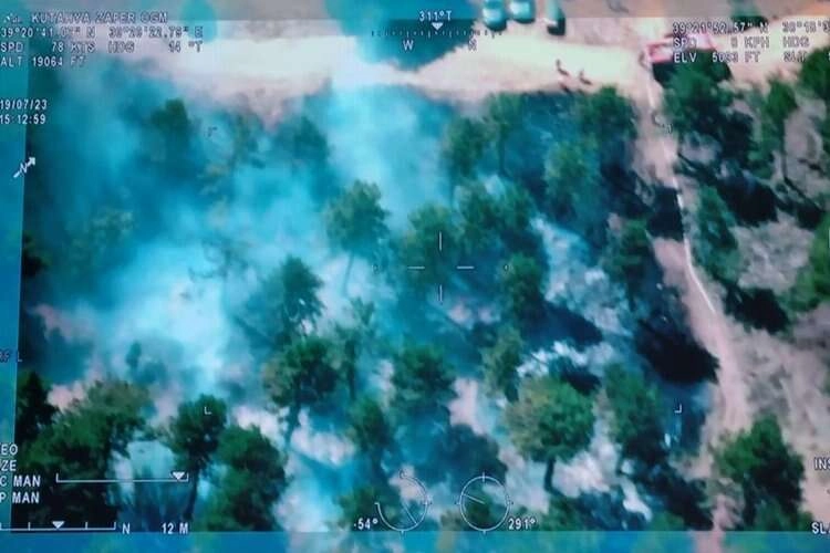Simav'da arazi yangını meydana geldi haberinin görseli