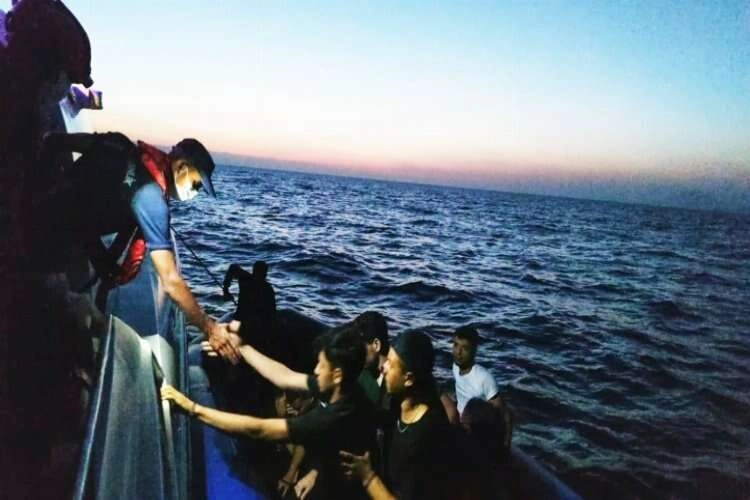 Muğla Datça’da düzensiz göçmenler kurtarıldı haberinin görseli