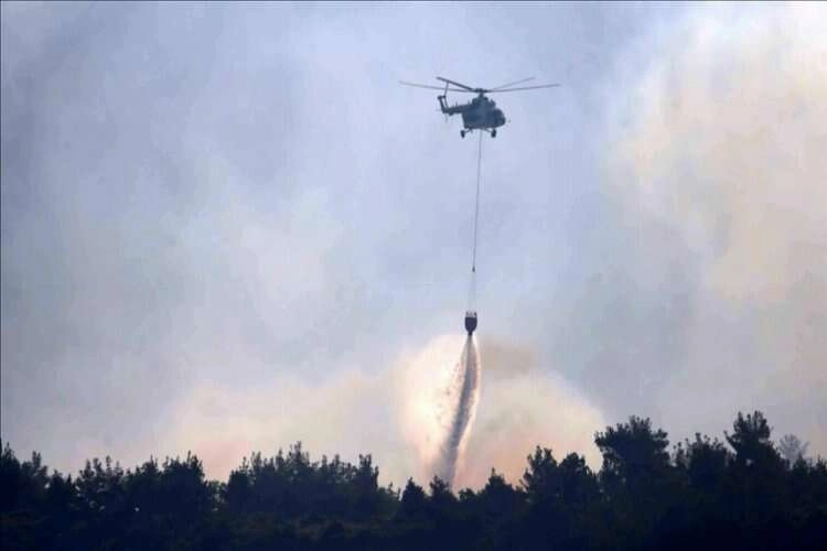 Çanakkale'deki yangın kontrol altına alındı haberinin görseli