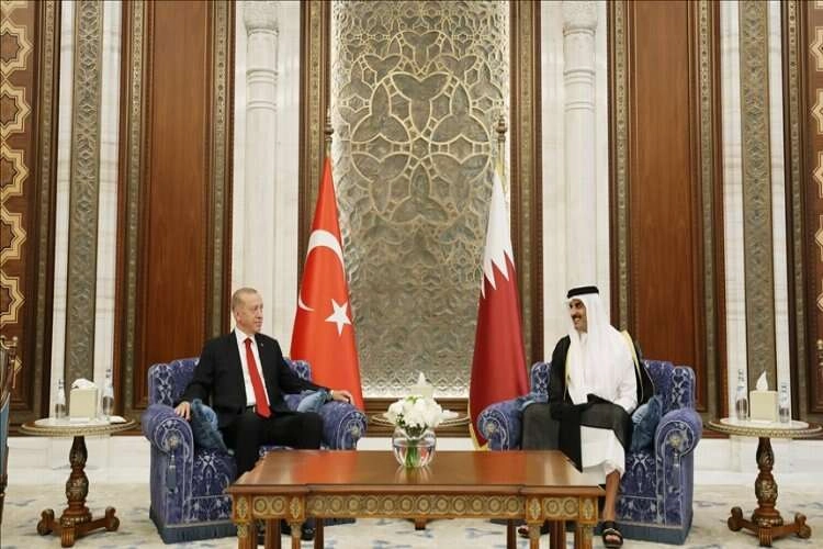 Cumhurbaşkanı Erdoğan, Katar Emiri ile görüştü haberinin görseli