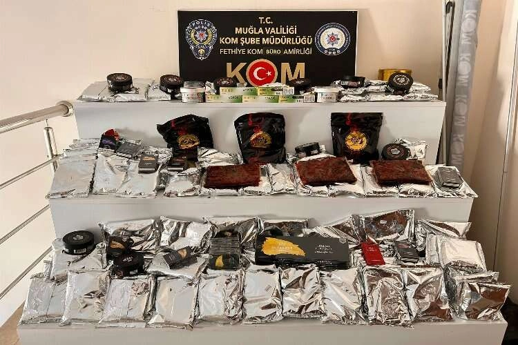 Muğla'da kaçak nargile tütünü operasyonu haberinin görseli