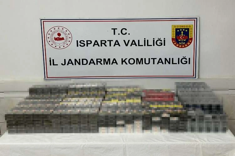 Isparta’da kaçak sigara operasyonu haberinin görseli