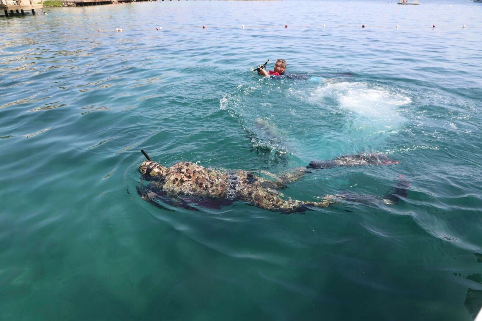 Gündoğan’da deniz dibi temizliği