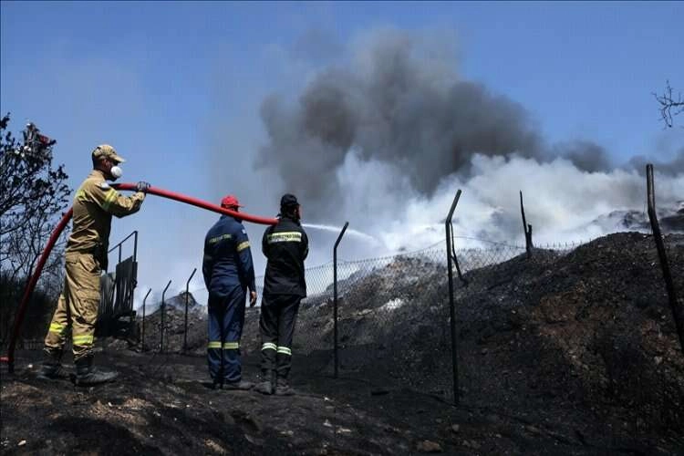 Yunanistan'dan şiddetli yangınlara ilişkin açıklama: Durum daha iyi haberinin görseli