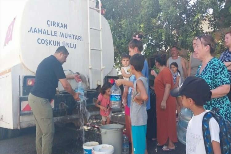 Bodrum'da su kesintisine vatandaştan tepki! haberinin görseli