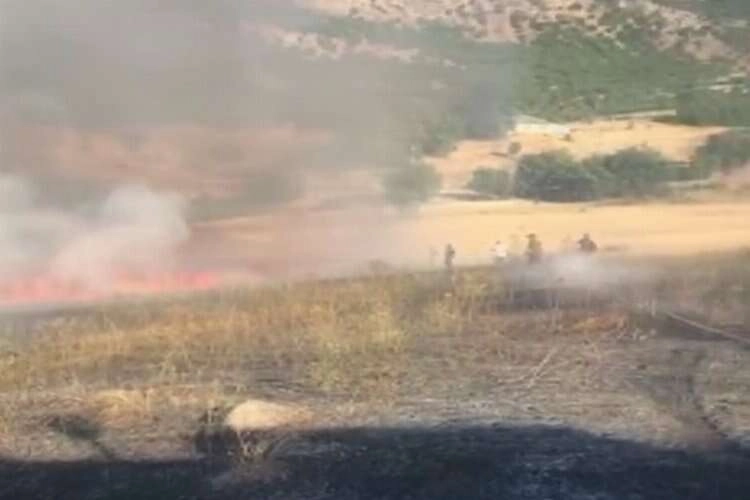Tunceli’de otluk alanda yangın çıktı haberinin görseli