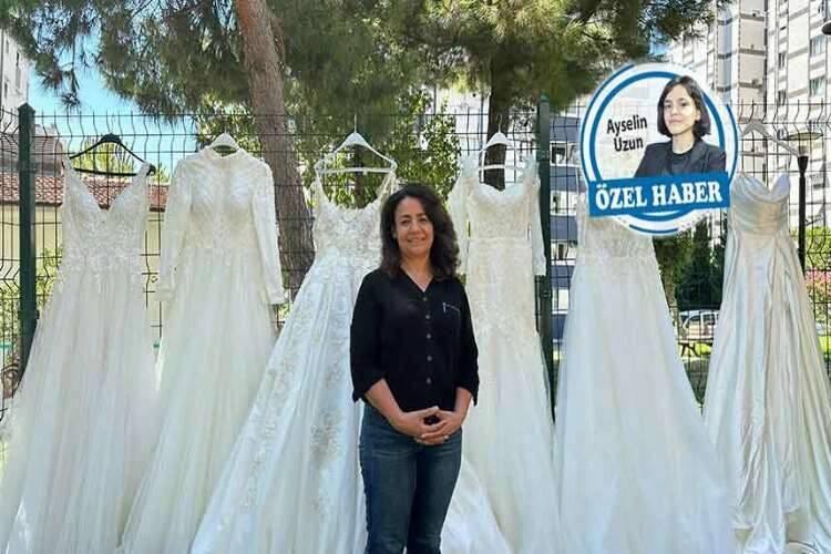 Aladağ’dan ihtiyaç sahibi çiftlere gelinlik desteği haberinin görseli