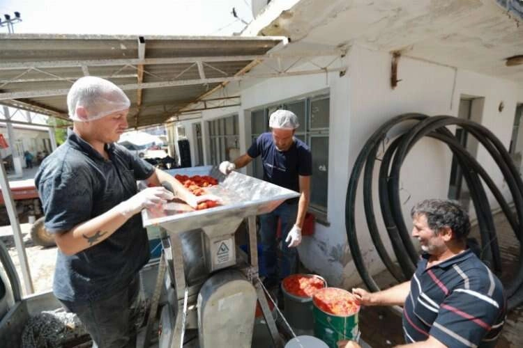 Salça makinesi ile salça sıkmak artık daha kolay haberinin görseli