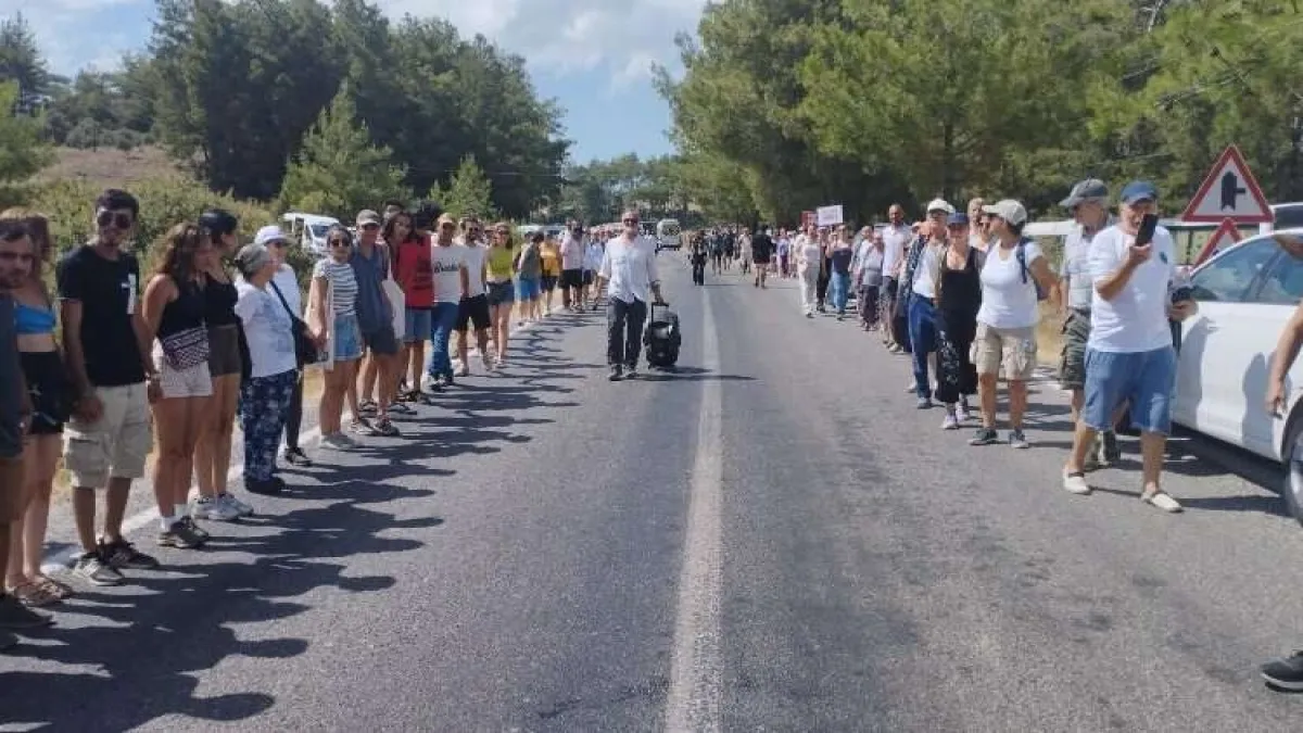 Akbelen direnişçilerinden TBMM'ye 'insan zincirli' mesaj haberinin görseli