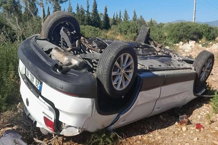 Aydın'da otomobil kontrolden çıktı haberinin görseli