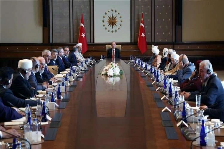 Cumhurbaşkanı Recep Tayyip Erdoğan, Müslüman Alimler Heyeti'ni kabul etti