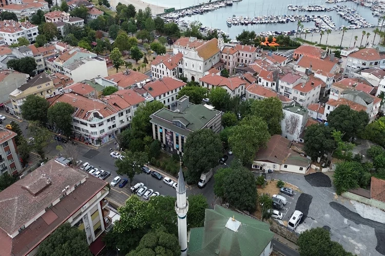 Tarihi semt Yeşilköy, havadan görüntülendi haberinin görseli